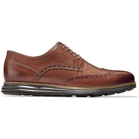 NWT Cole Haan Men\'s Original Grand Shortwing Oxford, Woodbury/Java, 13 M